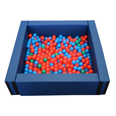 PISCINA CUADRADA LLENADO PELOTAS, 150X150X40CM ALTO X 15CM ANCHO