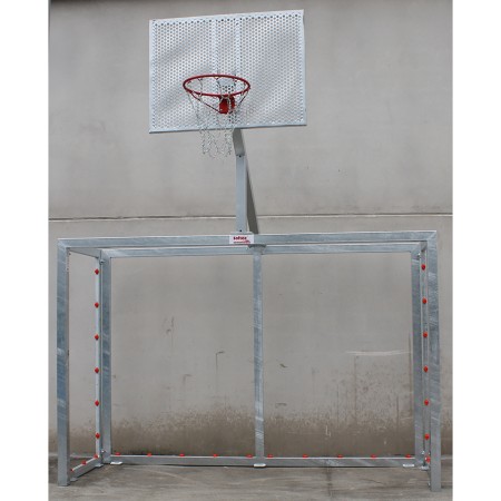 JUEGO PORTERÍAS GALVANIZADAS FÚTBOL SALA/BALONMANO - CANASTA BASKET