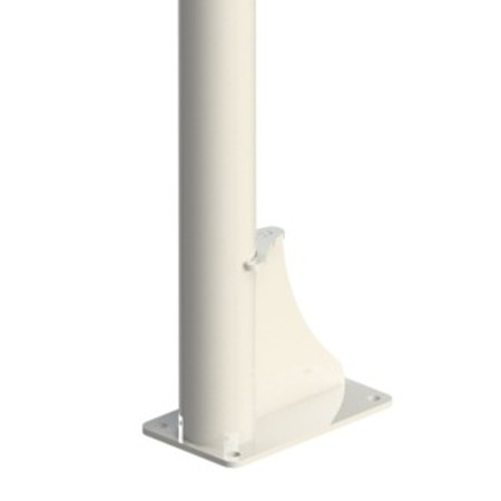 JUEGO CANASTAS MINIBASKET MONOTUBO NEW TUBO 114 MM FIJAS  CON BASE PARA ANCLAJE-SIN TABLERO, ARO