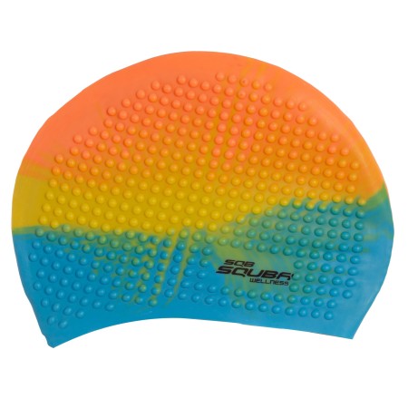 GORRO NATACIÓN SILICONA SQUBA BUBBLE MULTICOLOR