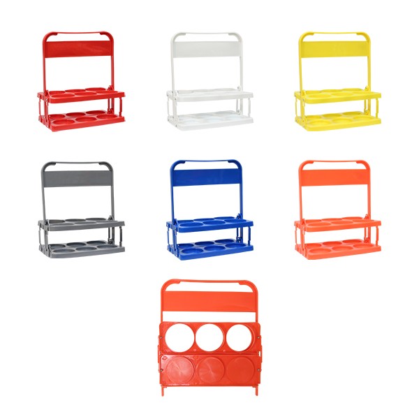 PORTABOTELLAS PVC BASIC 6UDS