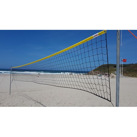 RED DE VOLEY PLAYA 3MM LINEA PREMIUM CON CINTA AMARILLA