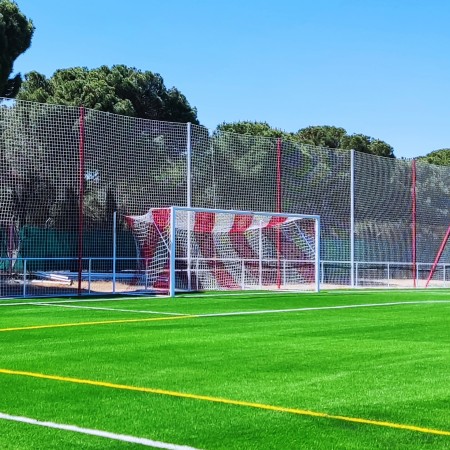 JUEGO DE 2 REDES FUTBOL 7 4 MM POLIPROPILENO MALLA 120 BICOLOR