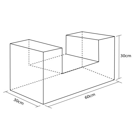 FIGURA MINIASIENTO RECTO 30X60X30CM