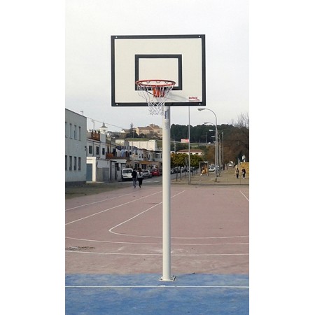 JUEGO CANASTAS MINIBASKET MONOTUBO NEW TUBO 114 MM FIJAS CON BASE PARA ANCLAJE-SIN TABLERO, ARO JUEGO CANASTAS MINIBASKET MONOTUBO NEW TUBO 114 MM FIJAS CON BASE PARA ANCLAJE-SIN TABLERO, ARO