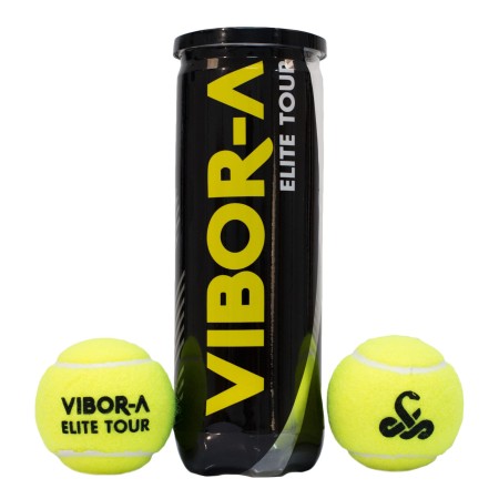 BOTE DE 3 PELOTAS DE PÁDEL VIBOR-A ELITE TOUR