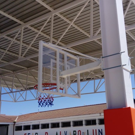 JUEGO CANASTA MINIBASKET FIJA A VIGA VUELO 1 M