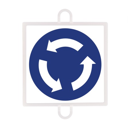 PANEL DE SEÑALIZACIÓN TRÁFICO DE OBLIGACIÓN Nº 4 INTERSECCIÓN