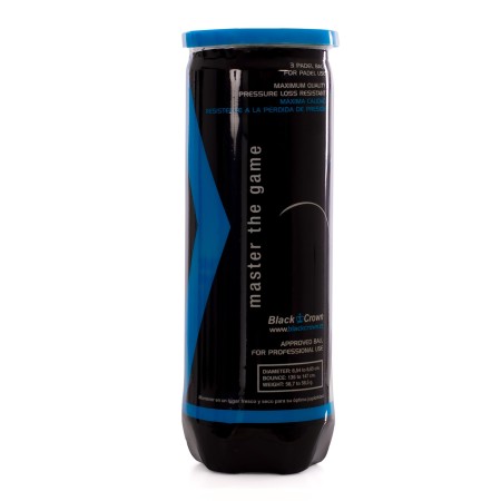 BOTE DE 3 PELOTAS DE PÁDEL BLACK CROWN ONE