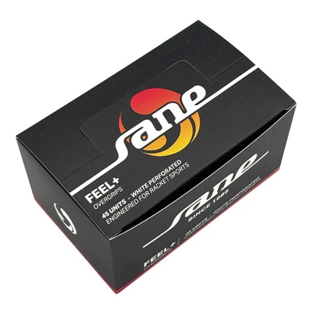 CAJA DE 45 OVERGRIPS SANE FEEL PERFORADOS BLANCOS