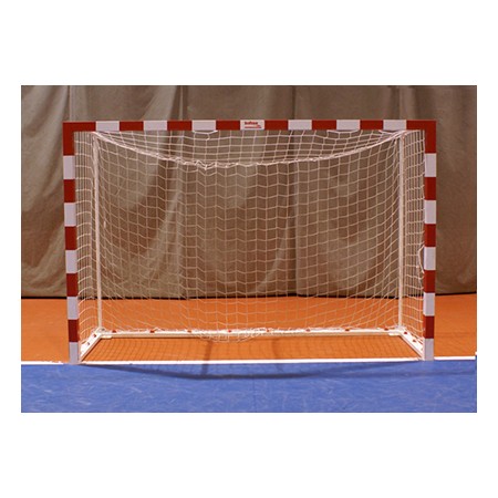 JGO PORTERÍAS F.SALA/BALONMANO METÁLICAS TRASLADABLES 80X80MM CON BASE 80X40MM