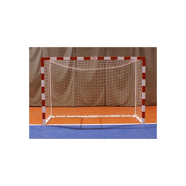 JGO PORTERÍAS F.SALA/BALONMANO METÁLICAS TRASLADABLES 80X80MM CON BASE 80X40MM