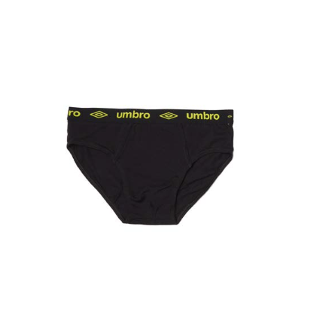 Slip Umbro Cotton Negro y Lima