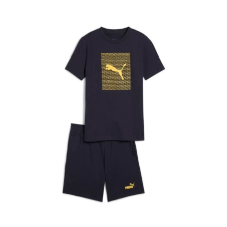 Conjunto Puma Logo Marino