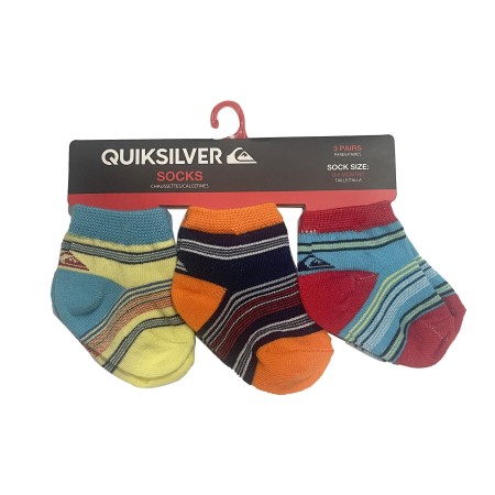 PACK 3 CALCETINES BEBÉ QUICKSILVER INSIDE BASIC 715068 PACK 3 CALCETINES BEBÉ QUICKSILVER INSIDE BASIC 715068
