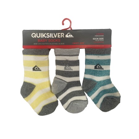 PACK 3 CALCETINES BEBÉ QUICKSILVER INSIDE BASIC 7B502T PACK 3 CALCETINES BEBÉ QUICKSILVER INSIDE BASIC 7B502T