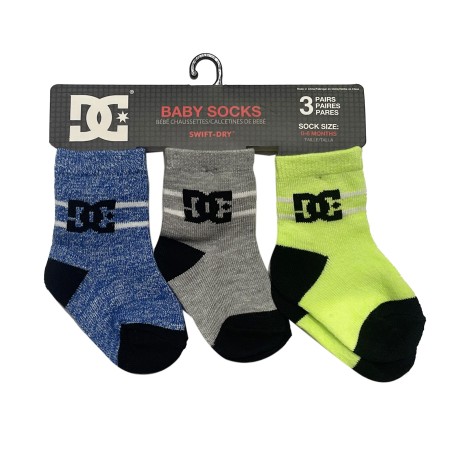 PACK 3 CALCETINES BEBÉ DC STRIPE CREW 83724T PACK 3 CALCETINES BEBÉ DC STRIPE CREW 83724T