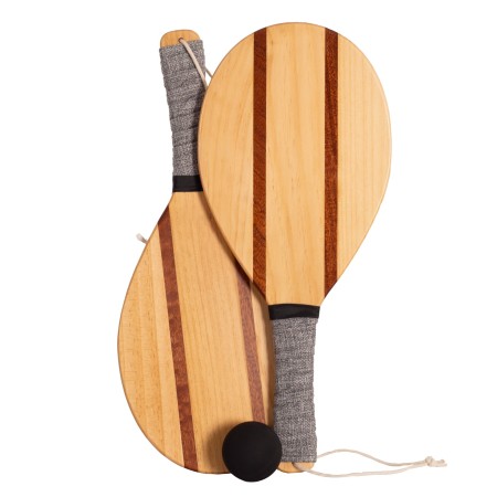 JUEGO DE 2 PALAS DE PLAYA MADERA SOFTEE RETRO JUEGO DE 2 PALAS DE PLAYA MADERA SOFTEE RETRO