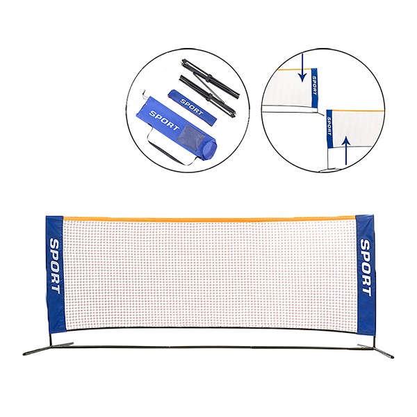 SET MINITENIS/MINIBADMINTON METÁLICO