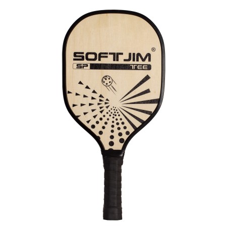 JUEGO DE 2 PALAS PICKLEBALL MADERA CON PELOTA Y FUNDA