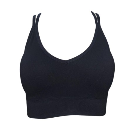 SUJETADOR SIN COSTURAS TACCHINI NEGRO